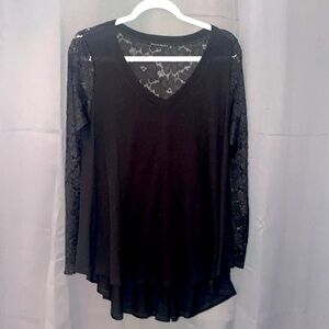 Nally & Millie Stylish long sleeve shirt tunic jersey and lace!!!